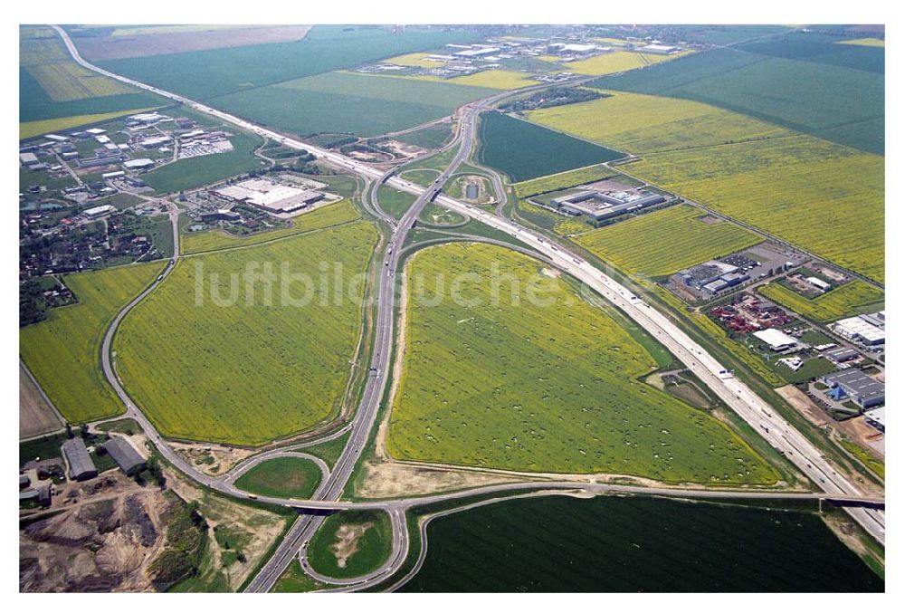 Berlin aus der Vogelperspektive: Ausbau der A100-Umfahrung - Brehna (Sachsen-Anhalt)