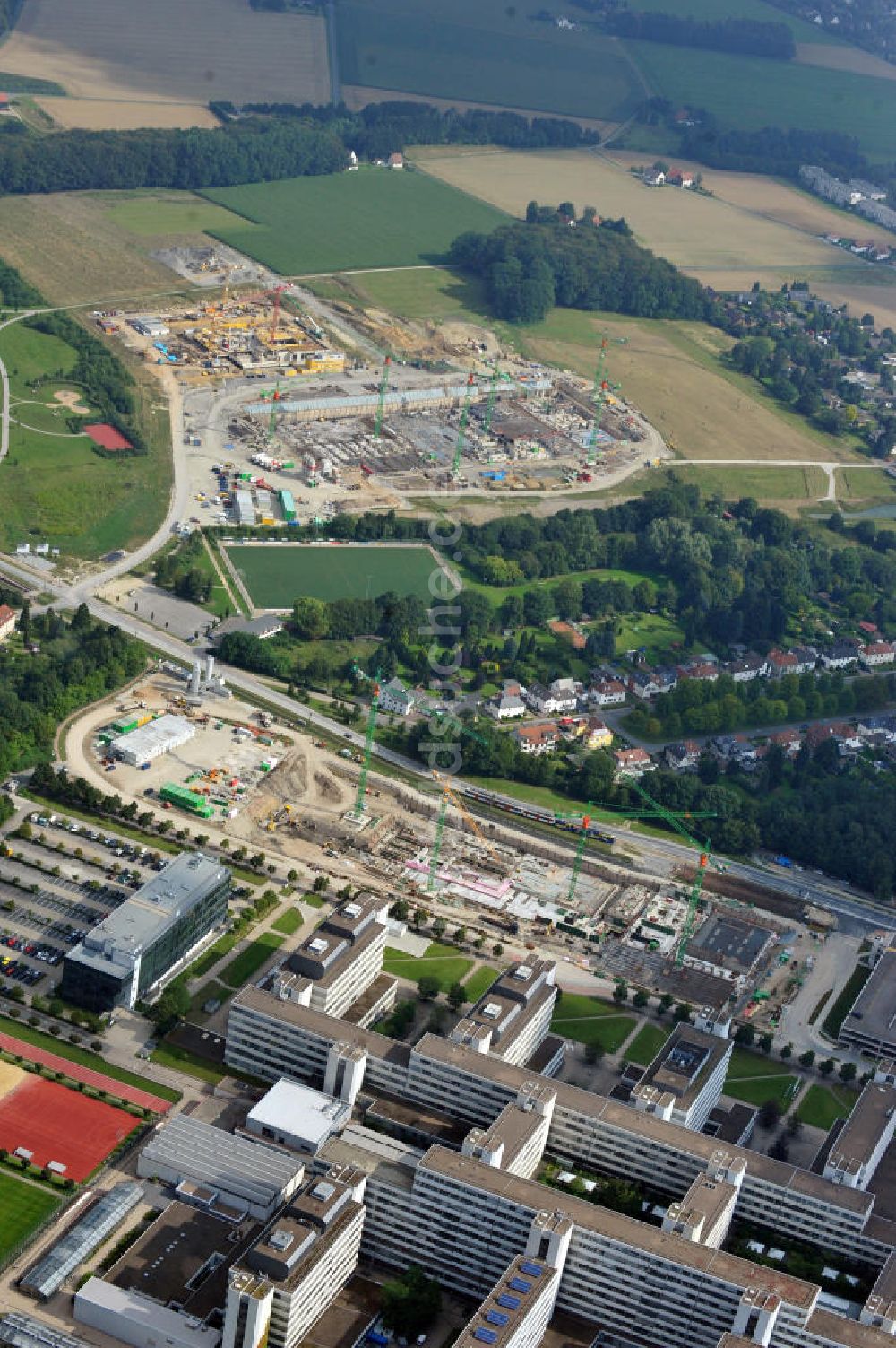 Bielefeld von oben - Ausbau der Universität Bielefeld