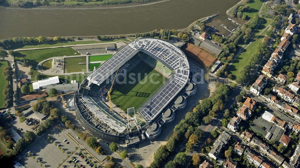 Luftbild Bremen - Ausbau Weserstadion Bremen