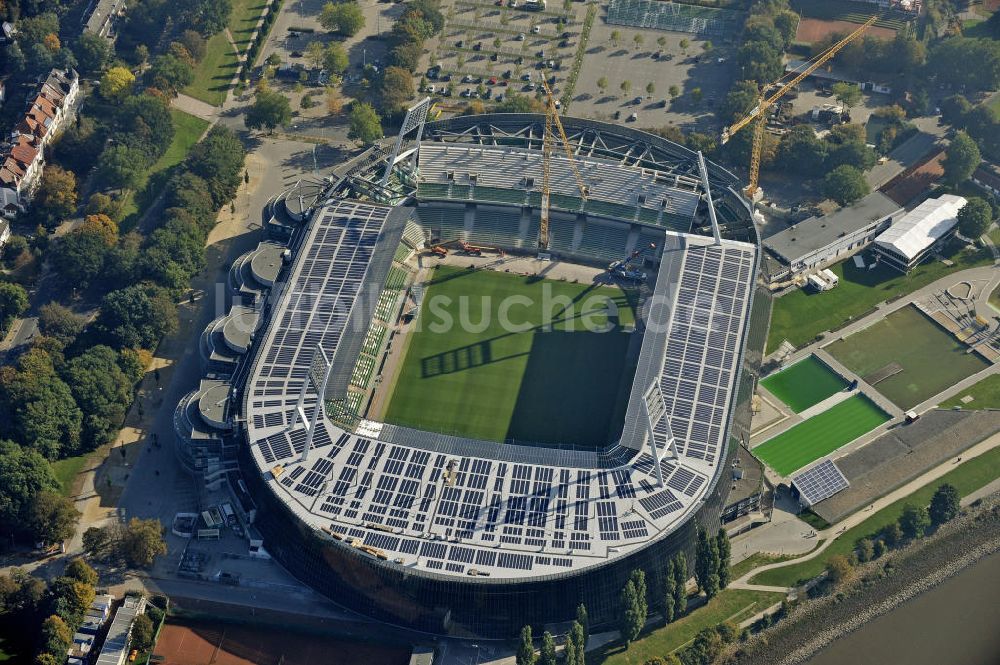 Luftbild Bremen - Ausbau Weserstadion Bremen