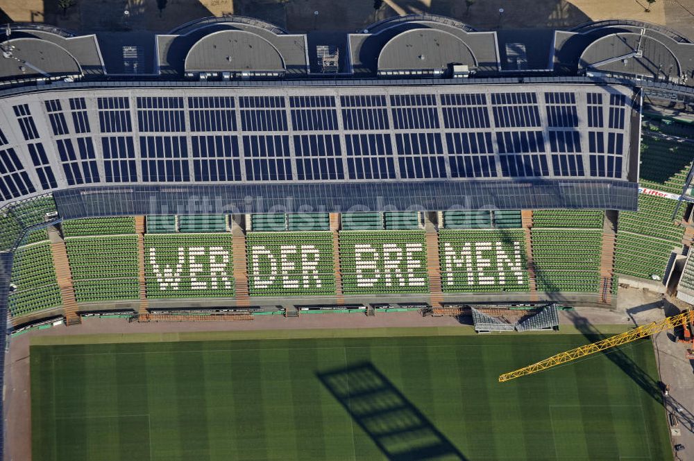 Luftaufnahme Bremen - Ausbau Weserstadion Bremen