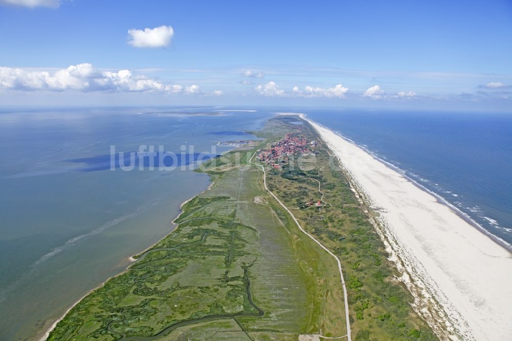 Luftbild Juist - Ausgedehnte Sandstrandflächen auf der Ostfriesischen Insel Juist im Bundesland Niedersachsen