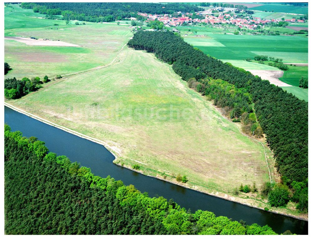 Parey / Sachsen-Anhalt aus der Vogelperspektive: Ausgleich und Ersatzmassnahmen entlang des Elbe-Havel- Kanal 13.05.2005