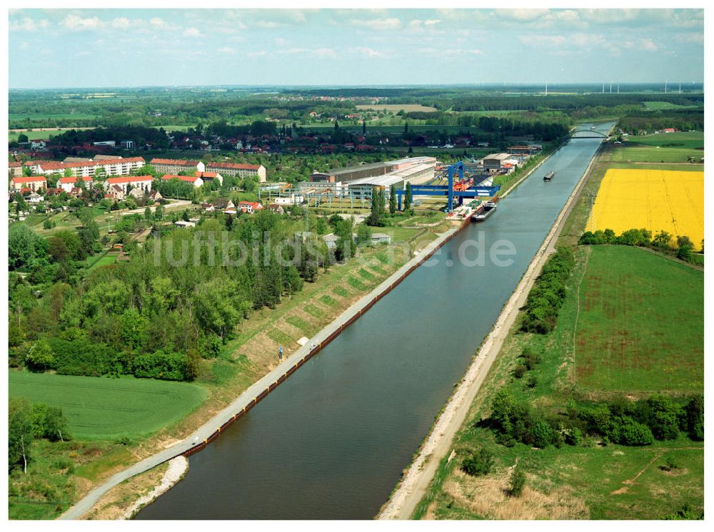 Luftaufnahme Parchau / Sachsen-Anhalt - Ausgleich und Ersatzmassnahmen entlang des Elbe-Havel- Kanal 13.05.2005