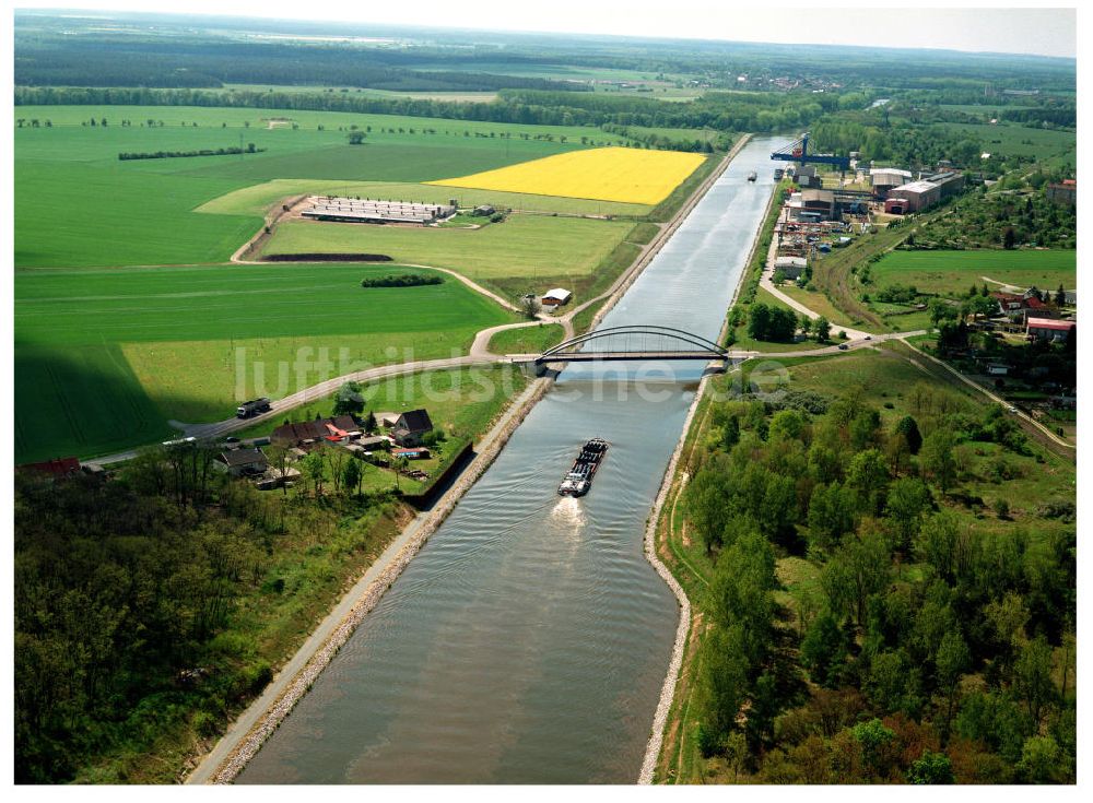 Parchau / Sachsen-Anhalt von oben - Ausgleich und Ersatzmassnahmen entlang des Elbe-Havel- Kanal 13.05.2005