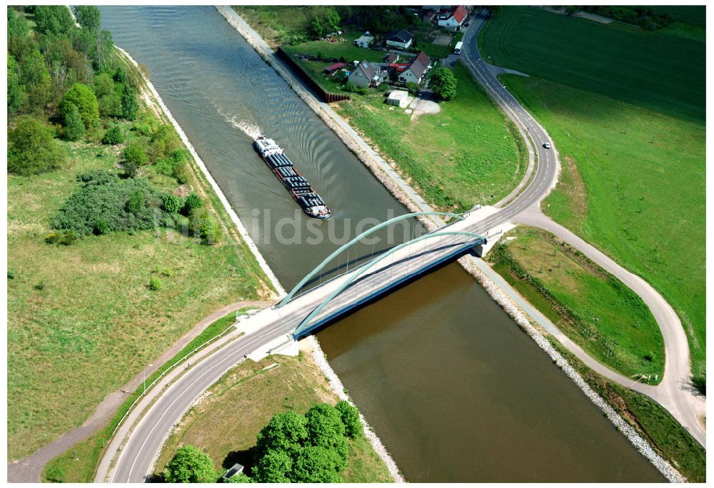 Luftbild Parchau / Sachsen-Anhalt - Ausgleich und Ersatzmassnahmen entlang des Elbe-Havel- Kanal 13.05.2005