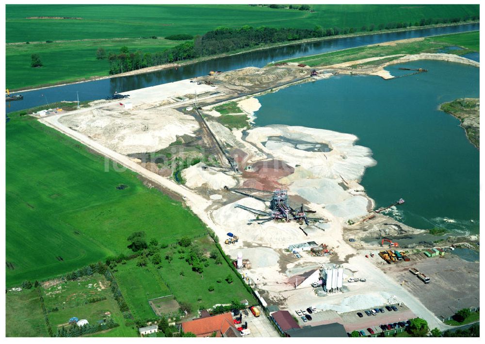 Luftbild Burg / Sachsen-Anhalt - Ausgleichs- und Ersatzmaßnahmen am Elbe-Havel-Kanal nordöstlich von Burg am Wasserstraßenkreuz Magdeburg / Elbe-Havel-Kanal