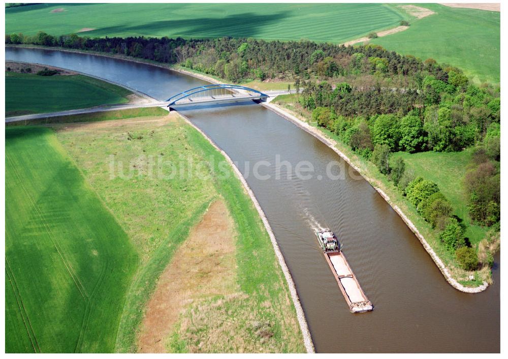 Luftbild Zerben / Sachsen-Anhalt - Ausgleichs- und Ersatzmaßnahmen am Wasserstraßenkreuz Magdeburg / Elbe-Havel-Kanal