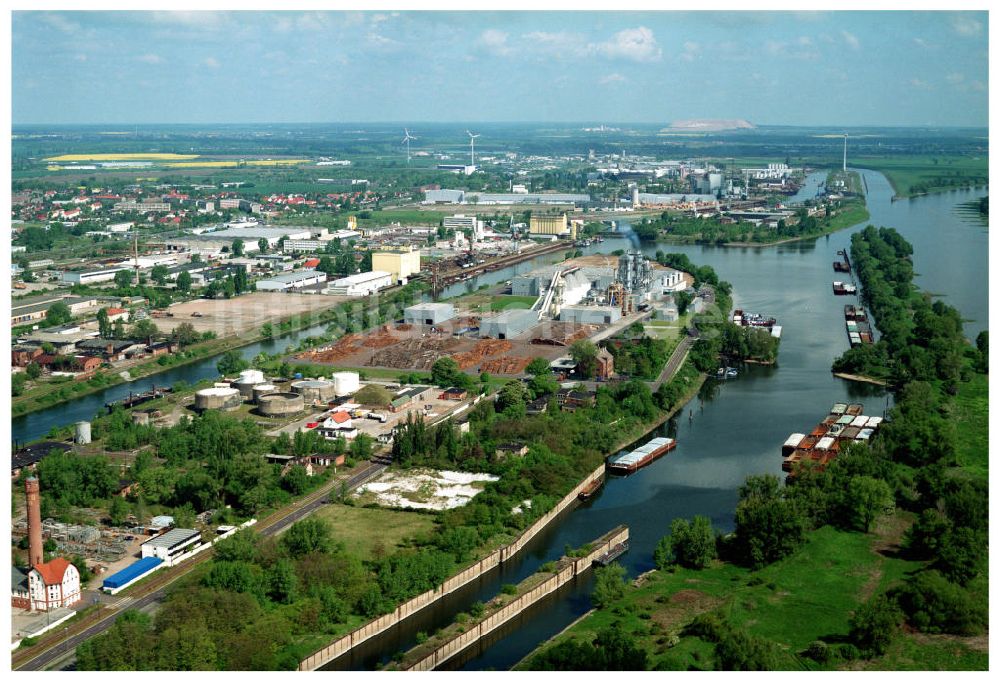 Luftbild Magdeburg / Sachsen-Anhalt - Ausgleichs- und Ersatzmaßnahmen am Wasserstraßenkreuz Magdeburg / Elbe-Havel-Kanal