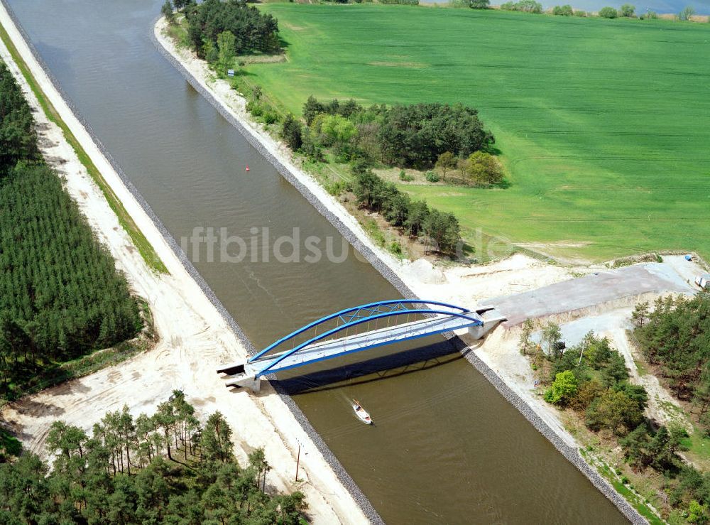 Ihleburg / Sachsen-Anhalt aus der Vogelperspektive: Ausgleichs- und Ersatzmaßnahmen am Wasserstraßenkreuz Magdeburg / Elbe-Havel-Kanal