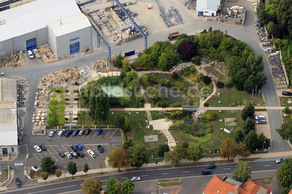 Luftbild Bad Langensalza - Außenanlage der Firma TRACO GmbH in Bad Langensalza in Thüringen