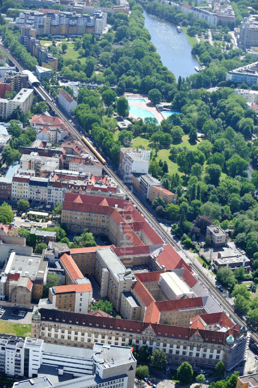 Luftaufnahme - Außenstelle des Deutsches Patent- und Markenamt in Berlin Kreuzberg