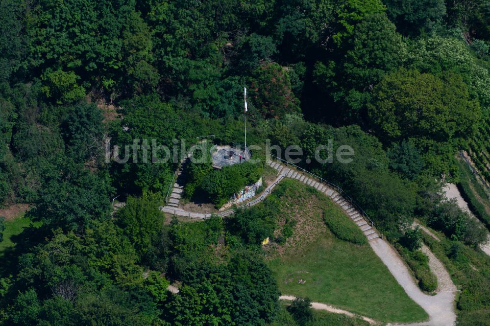 Freiburg im Breisgau von oben - Aussichtspunkt Ludwigshöhe in Freiburg im Breisgau im Bundesland Baden-Württemberg, Deutschland