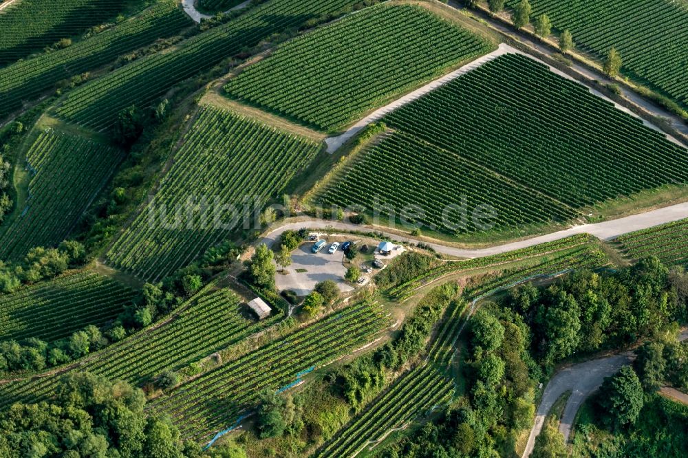 Luftbild Vogtsburg im Kaiserstuhl - Aussichtspunkt Mondhalde in Vogtsburg im Kaiserstuhl im Bundesland Baden-Württemberg, Deutschland