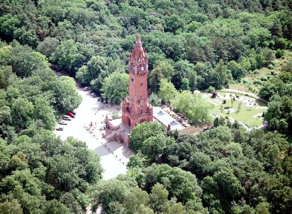 Luftbild Berlin - Grunewald - Aussichtsturm im Grunewald.