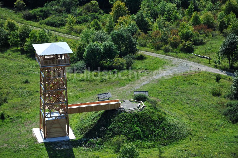 Luftbild Eisenach - Aussichtsturm Hainich-Blick im Nationalpark Hainich