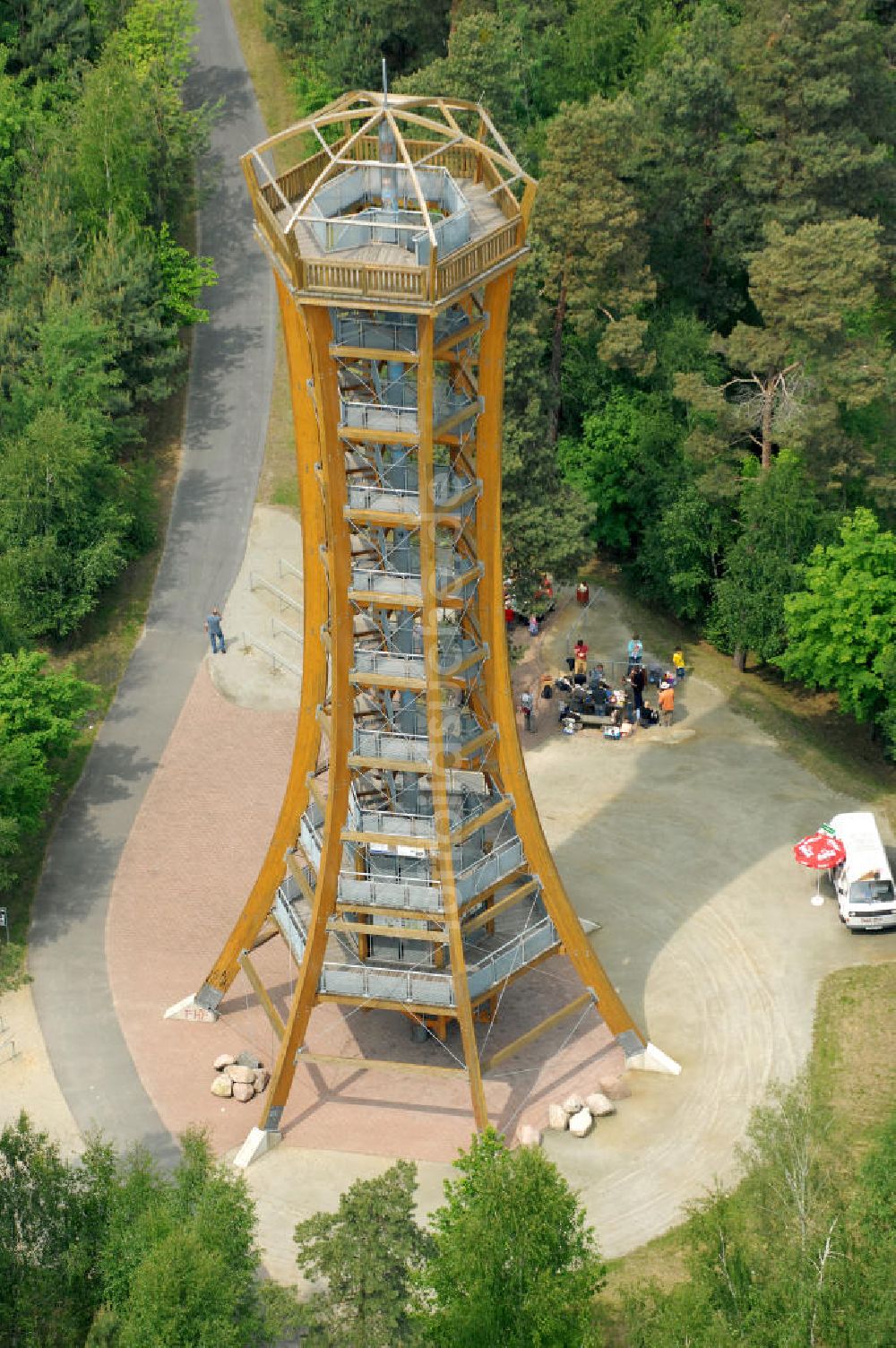 Bohsdorf von oben - Aussichtsturm / Tower Bohsdorf