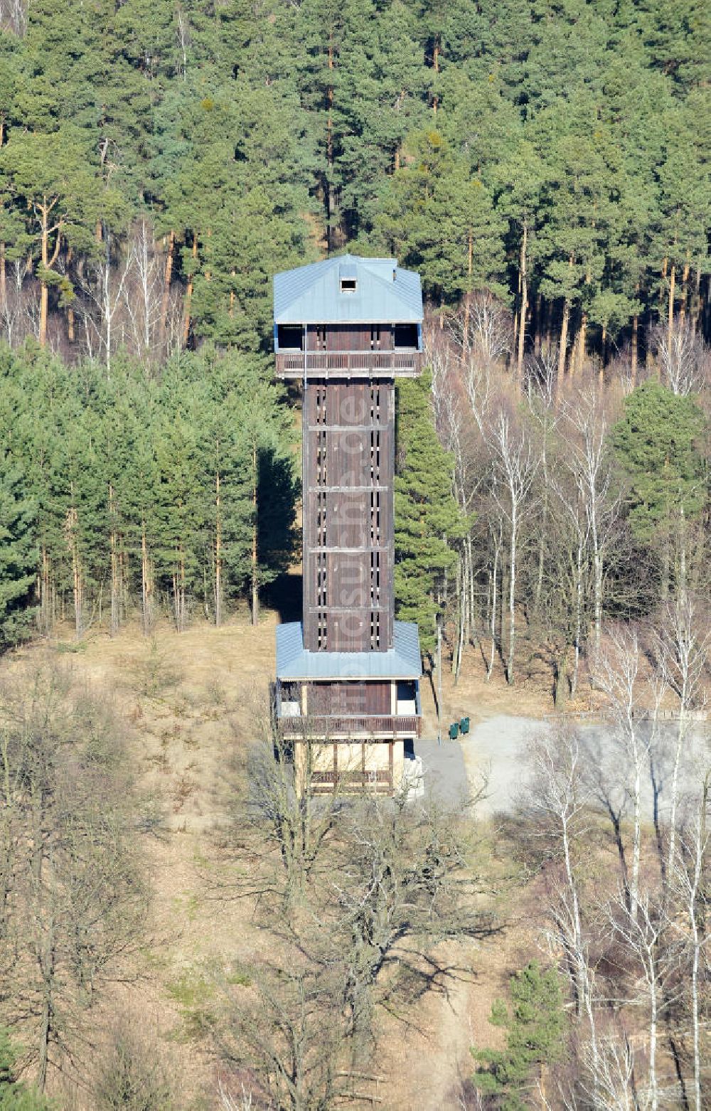 Luftbild Krausnick - Aussichtsturm auf dem Wehlaberg bei Krausnick