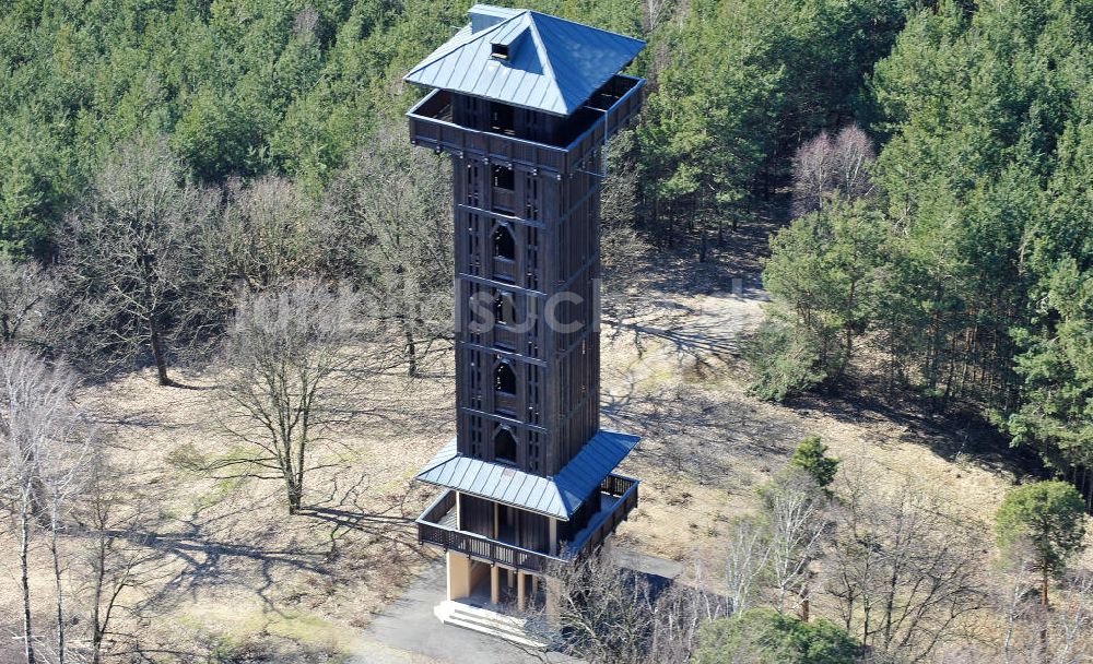 Luftbild Krausnick - Aussichtsturm auf dem Wehlaberg bei Krausnick