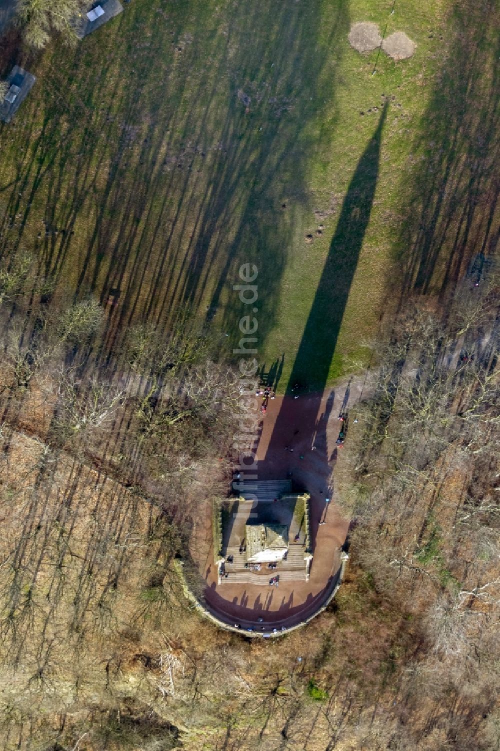 Witten von oben - Aussichtsturm in Witten im Bundesland Nordrhein-Westfalen