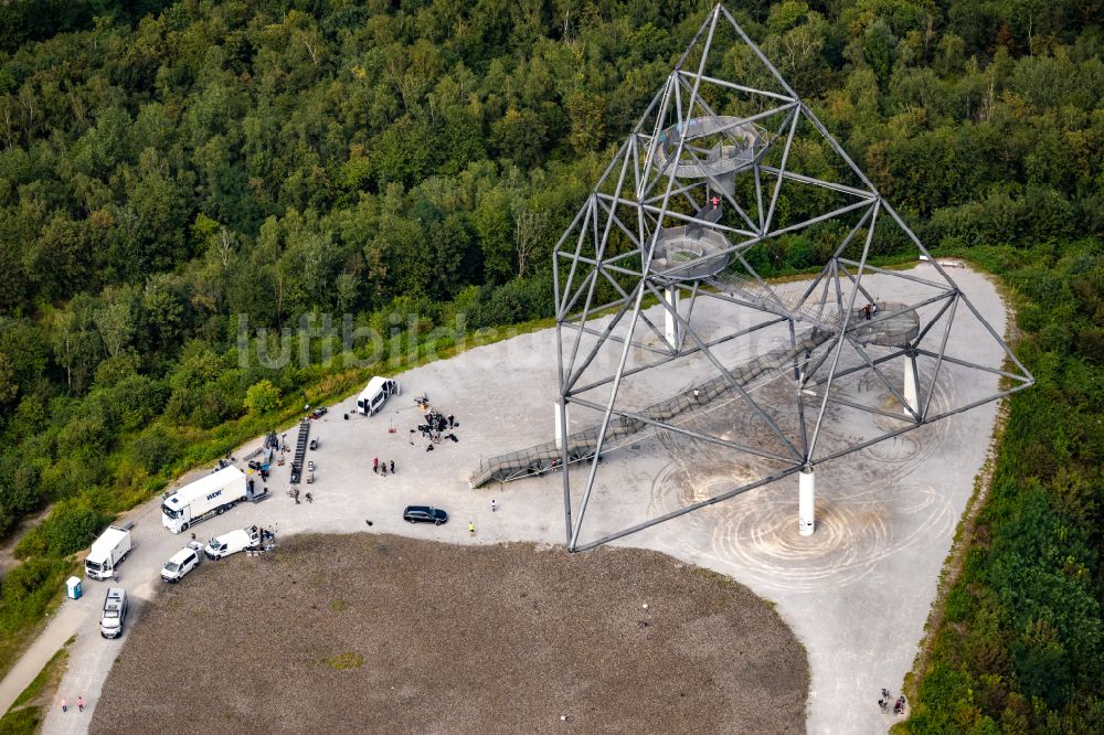 Luftbild Bottrop - Aussichtturm Tetraeder auf der Halde an der Beckstraße in Bottrop in Nordrhein-Westfalen