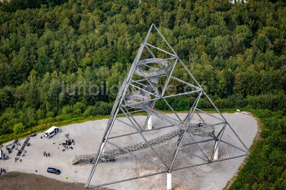 Luftaufnahme Bottrop - Aussichtturm Tetraeder auf der Halde an der Beckstraße in Bottrop in Nordrhein-Westfalen