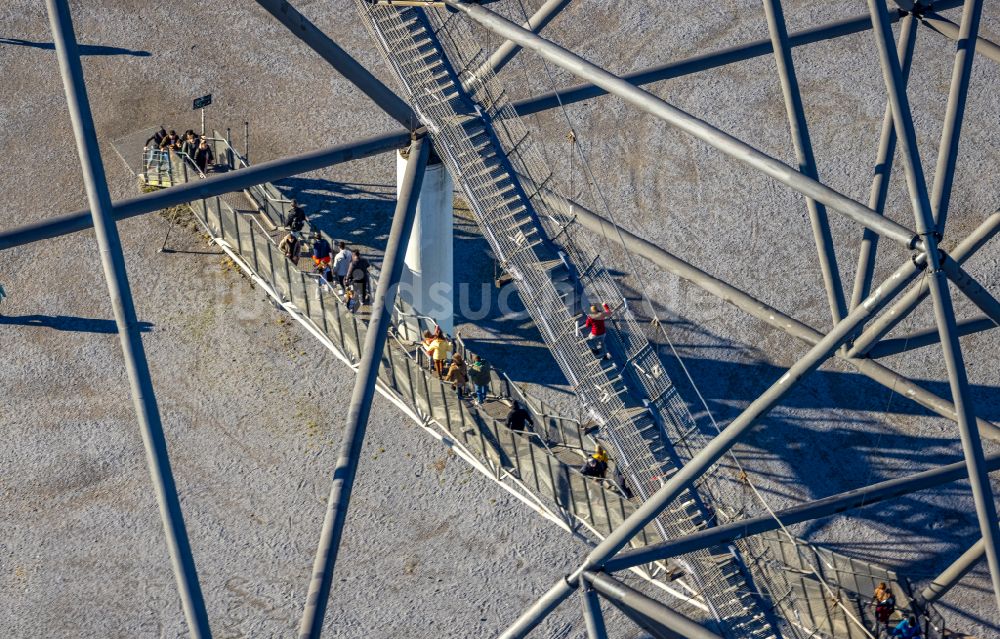 Luftbild Bottrop - Aussichtturm Tetraeder auf der Halde an der Beckstraße in Bottrop in Nordrhein-Westfalen