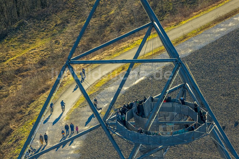 Luftbild Bottrop - Aussichtturm Tetraeder auf der Halde an der Beckstraße in Bottrop in Nordrhein-Westfalen