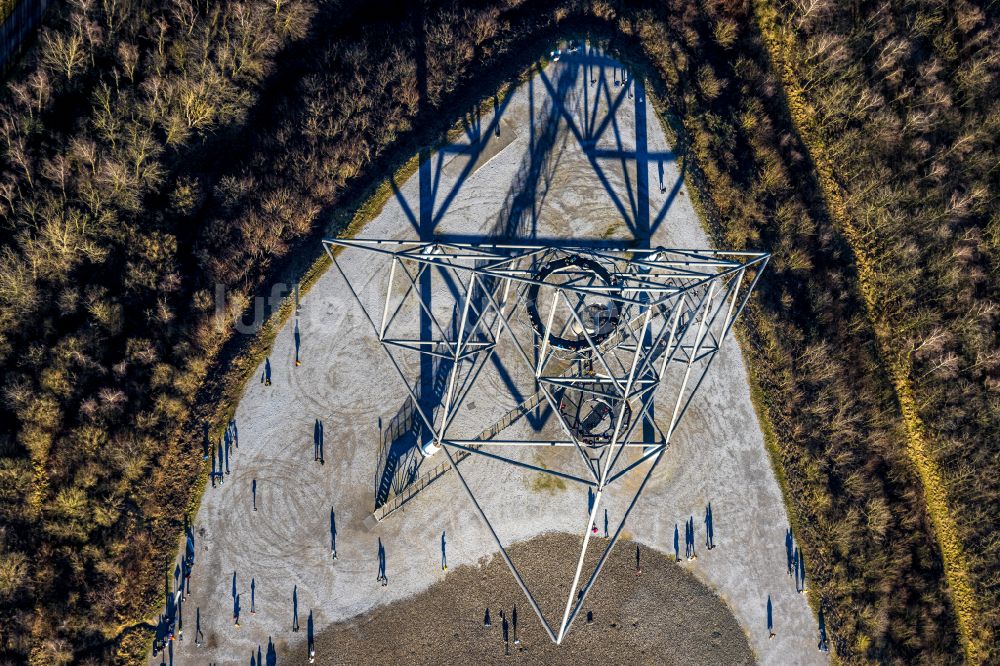 Luftaufnahme Bottrop - Aussichtturm Tetraeder auf der Halde an der Beckstraße in Bottrop in Nordrhein-Westfalen