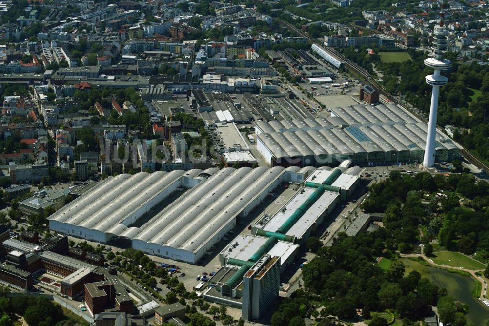 Hamburg von oben - Ausstellungsgelände und Messehallen der Hamburg Messe und Congress GmbH in Hamburg, Deutschland