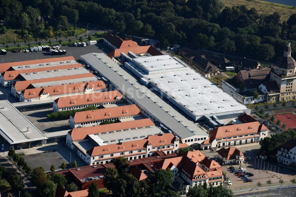 Luftaufnahme Dresden - Ausstellungsgelände und Messehallen der MESSE DRESDEN GmbH in Dresden im Bundesland Sachsen