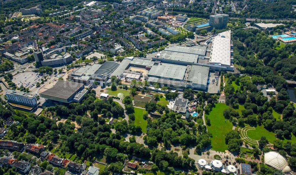 Essen von oben - Ausstellungsgelände und Messehallen der Messe Essen in Essen im Bundesland Nordrhein-Westfalen