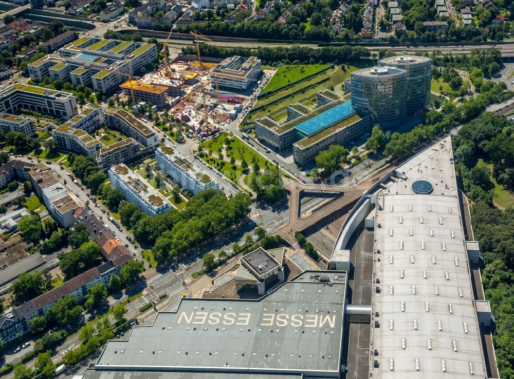 Essen aus der Vogelperspektive: Ausstellungsgelände und Messehallen der Messe Essen in Essen im Bundesland Nordrhein-Westfalen