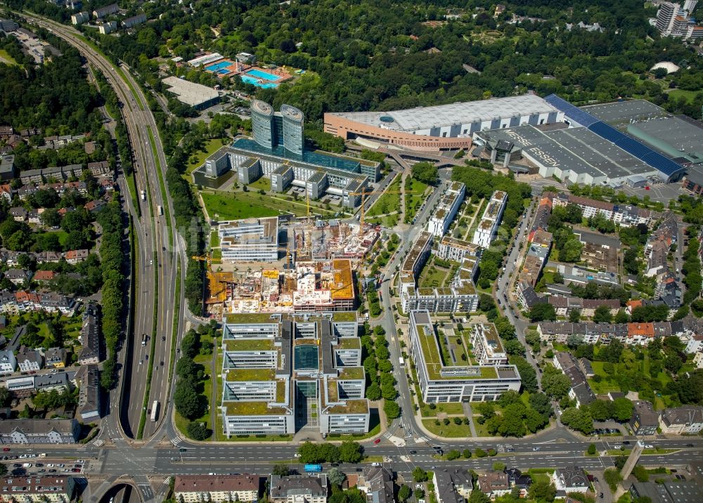 Essen von oben - Ausstellungsgelände und Messehallen der Messe Essen in Essen im Bundesland Nordrhein-Westfalen