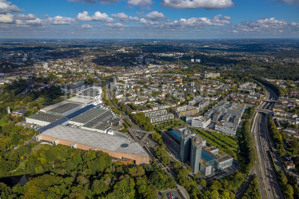 Luftaufnahme Essen - Ausstellungsgelände und Messehallen der Messe Essen in Essen im Bundesland Nordrhein-Westfalen