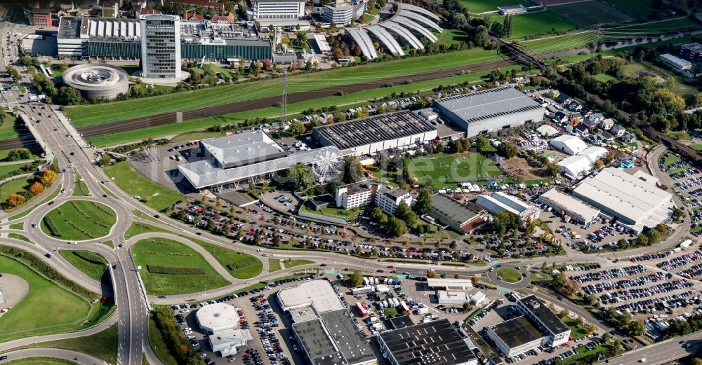 Luftbild Offenburg - Ausstellungsgelände und Messehallen der Messe Offenburg-Ortenau GmbH an der Schutterwälder Straße in Offenburg im Bundesland Baden-Württemberg, Deutschland