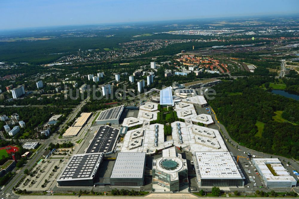 Luftbild Nürnberg - Ausstellungsgelände und Messehallen der NürnbergMesse GmbH in Nürnberg im Bundesland Bayern, Deutschland