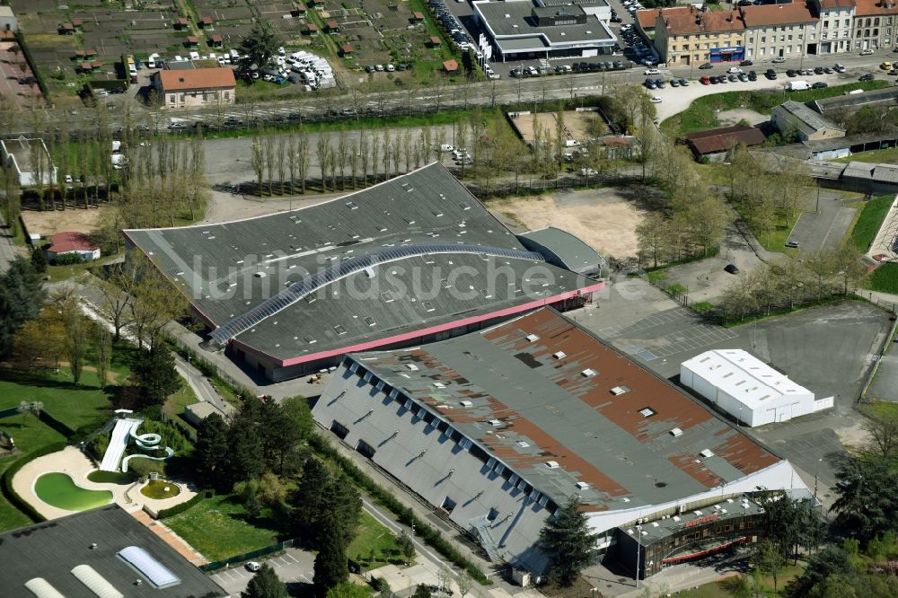 Luftbild Saint-Etienne - Ausstellungsgelände und Messehallen der Parc des expositions de Saint-Etienne am Boulevard Jules Janin in Saint-Etienne in Auvergne Rhone-Alpes, Frankreich