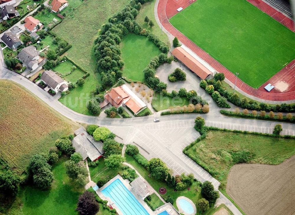 Luftaufnahme Simbach am Inn / Bayern - Auststraße 4 in Simbach / Inn in Bayern.