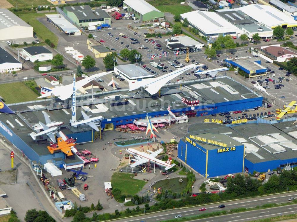 Luftbild Sinsheim / Baden-Württemberg - Auto & Technik Museum Sinsheim e.V - IMAX