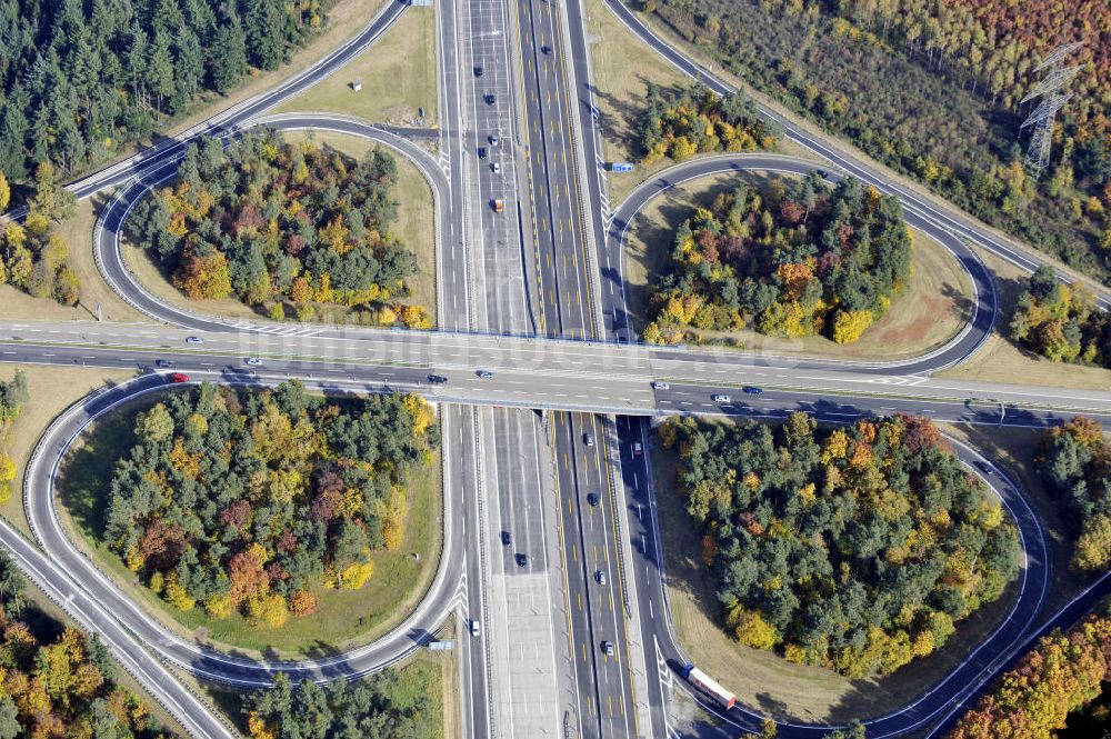 Baden-Baden aus der Vogelperspektive: Autobahn-Anschlußstelle Baden-Baden