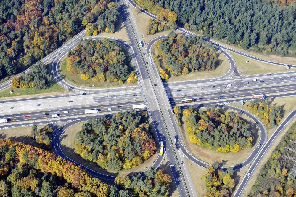 Luftaufnahme Baden-Baden - Autobahn-Anschlußstelle Baden-Baden