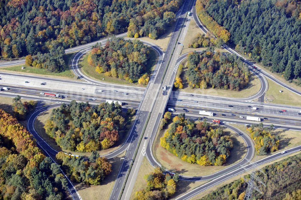 Baden-Baden aus der Vogelperspektive: Autobahn-Anschlußstelle Baden-Baden