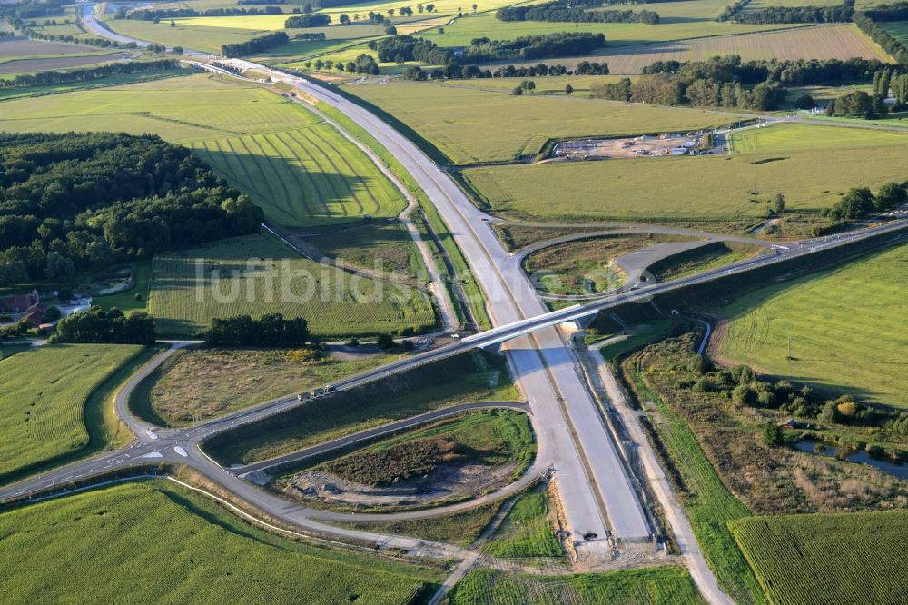 Karstädt von oben - Autobahn- Ausbau im Streckenverlauf der Landesstraße L131 in Karstädt im Bundesland Brandenburg