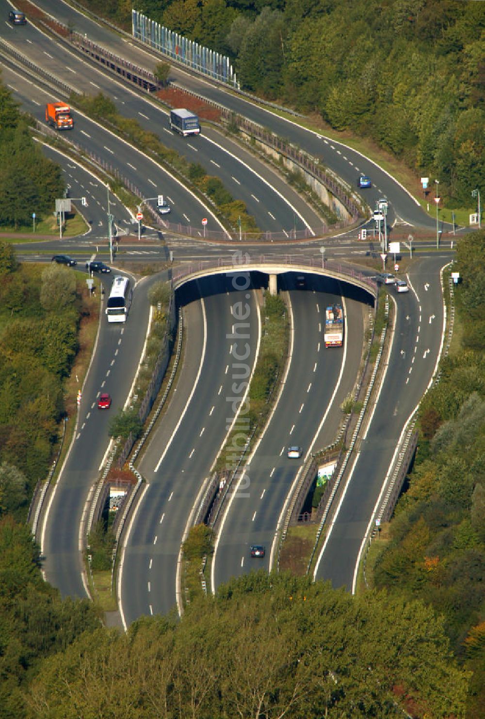 Bochum von oben - Autobahn Bochum