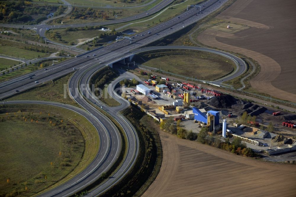 Luftaufnahme Schönefeld - Autobahn- Streckenverlauf der Bundesautobahn A113 in Waltersdorf im Bundesland Brandenburg