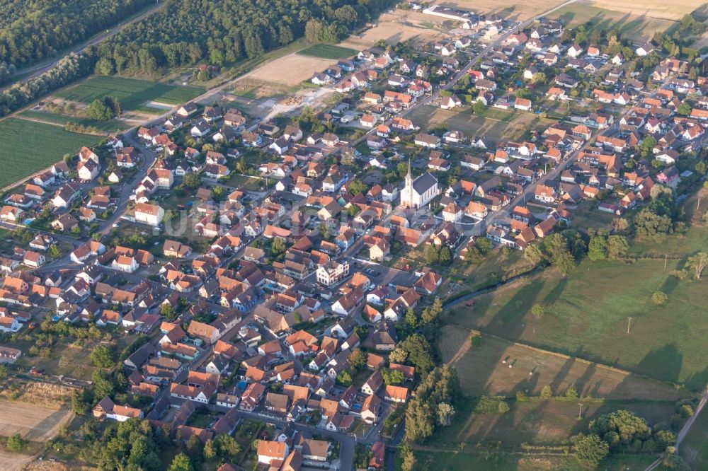 Luftbild Leutenheim - Autobahn- Streckenverlauf der französischen A35 in Leutenheim in Grand Est, Frankreich