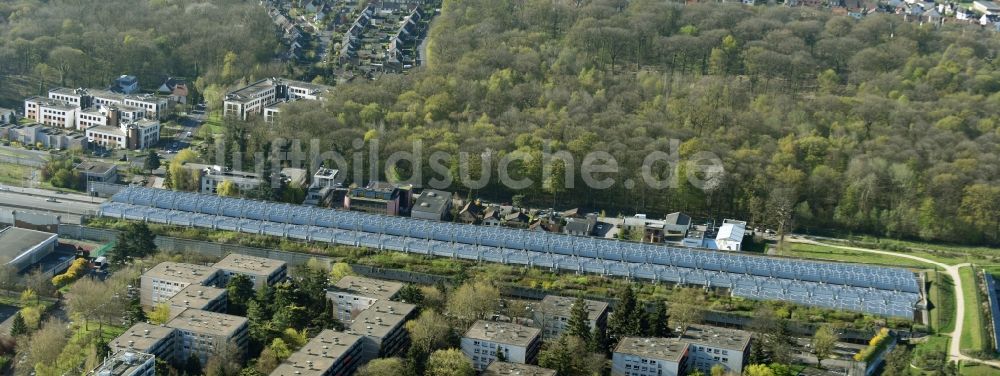 Luftaufnahme Jouy-en-Josas - Autobahn- Tunnelbauwerk der A86 - N12 in Jouy-en-Josas in Ile-de-France, Frankreich