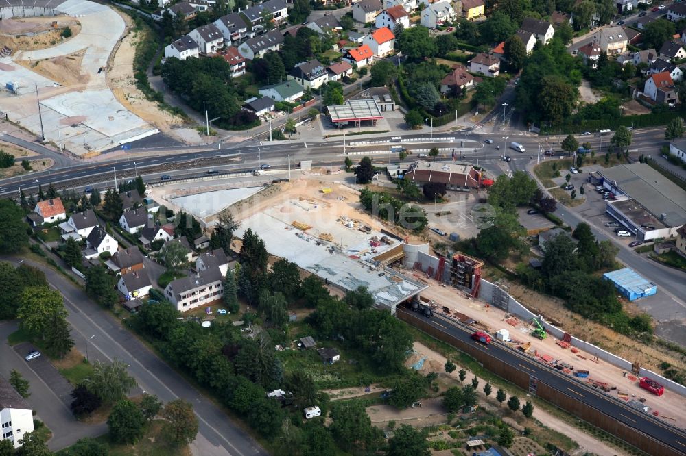 Luftbild Mainz - Autobahnanbau der A60 in Mainz im Bundesland Rheinland-Pfalz