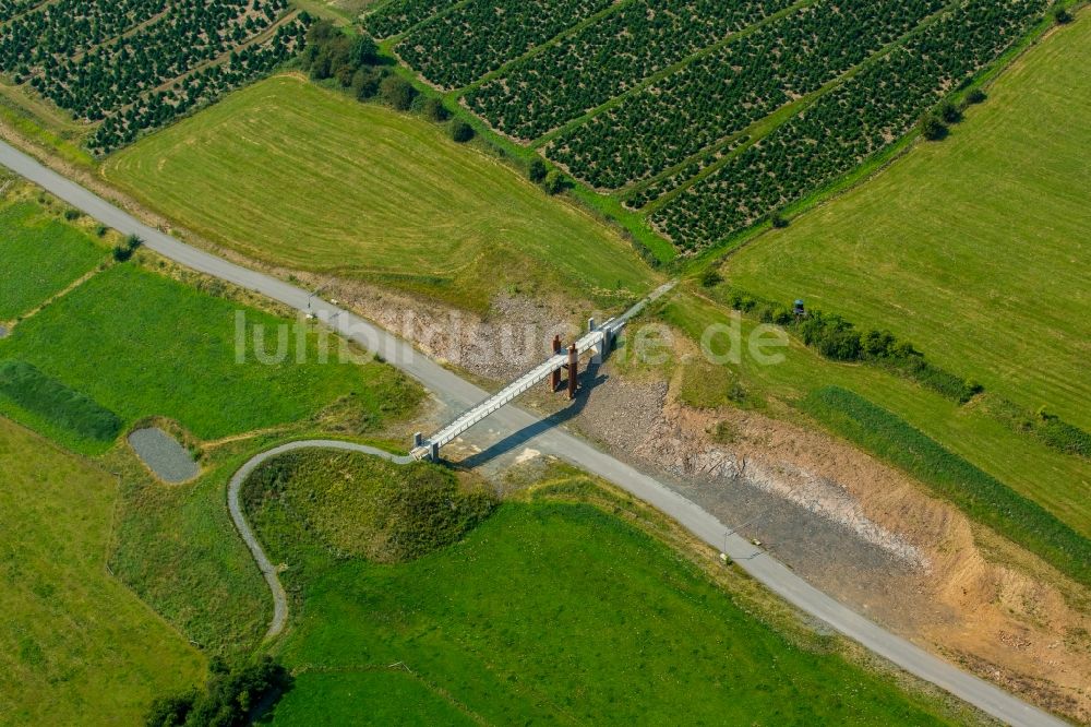 Bestwig von oben - Autobahnausbau BAB A46 in Bestwig im Bundesland Nordrhein-Westfalen